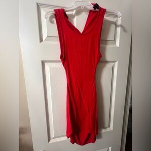 Kendall & Kylie Red Sleeveless cutout Dress